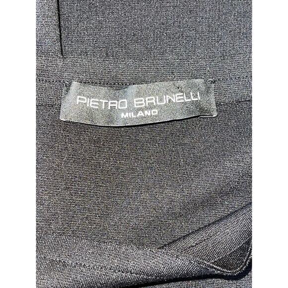 Womens Pietro Brunelli‎ Milano Black Ruffle Short Sleeve Maternity Dress Size XS - Picture 7 of 11